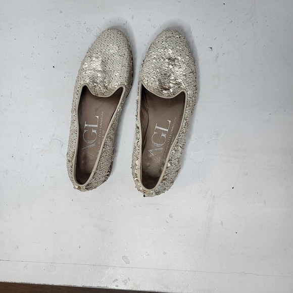 Attilo Giusti Leombruni AGL Made in Italy Sequin Loafer Size 36 - Picture 8 of 15